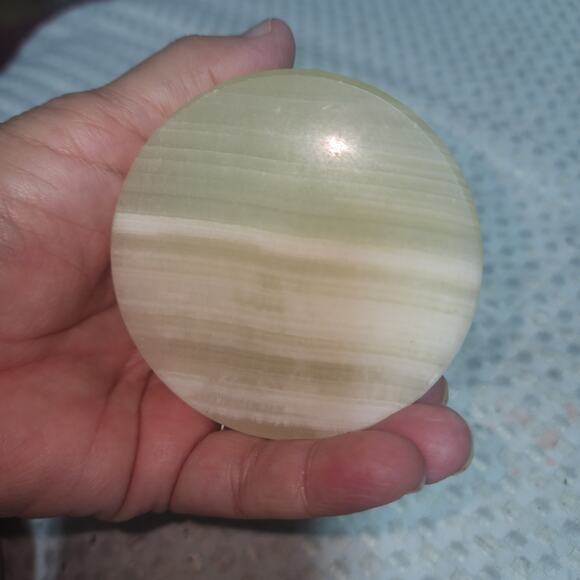 VINTAGE  ONYX STONE  PAPER WEIGHT DECOR - Picture 3 of 4